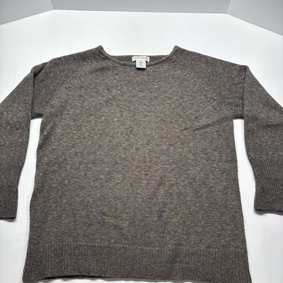 Jones & Co. Sweaters - Jones & Co Wool Sweater Large Brown Knit With Hints Of Green